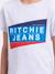 T-shirt manches courtes col rond pur coton noblake garçon Blanc+Gris clair+Noir 7 - vertbaudet enfant 