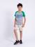 T-shirt manches courtes col rond pur coton nechin garçon Bleu marine+Rouge+Vert 12 - vertbaudet enfant 
