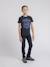 T-shirt col rond pur coton jagny garçon Bleu marine+Cognac+Gris 4 - vertbaudet enfant 