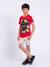 T-shirt manches courtes col rond pur coton noctavio garçon Gris+Kaki+Rouge 12 - vertbaudet enfant 