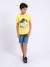 T-shirt manches courtes col rond pur coton numadoc garçon Jaune+Vert 4 - vertbaudet enfant 