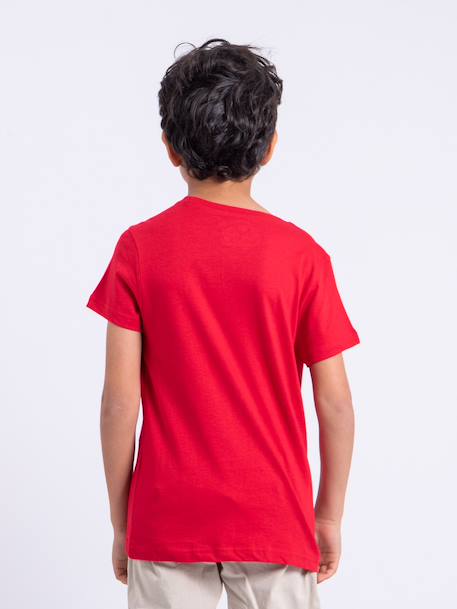 T-shirt manches courtes col rond pur coton noctavio garçon Gris+Kaki+Rouge 10 - vertbaudet enfant 