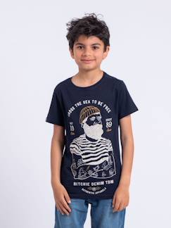 Garçon-T-shirt, polo, sous-pull-T-shirt-T-shirt manches courtes col rond pur coton nuplaton garçon