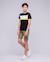 T-shirt col rond pur coton namlet garçon Kaki+Noir 8 - vertbaudet enfant 