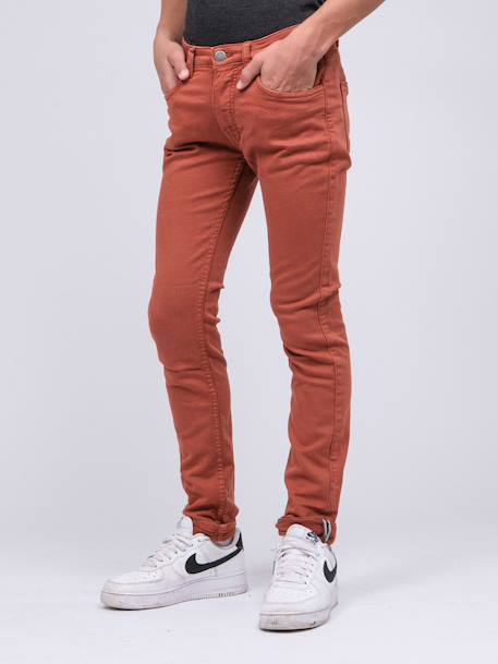 Pantalon 5 poches vaas garçon Beige+Bleu marine+Bordeaux+Kaki+Marron+Rouge brique+Vert 21 - vertbaudet enfant 