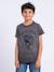 T-shirt manches courtes col rond pur coton numelwin garçon Gris 1 - vertbaudet enfant 