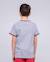T-shirt col rond pur coton nobiwone garçon Gris chine+Rouge 2 - vertbaudet enfant 