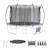 Trampoline rond ø 370cm - saturne inner xxl – trampoline de jardin avec filet et accessoires Gris 1 - vertbaudet enfant 