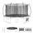 Trampoline rond ø 430cm gris avec filet de protection intérieur et accessoires - venus inner xxl Gris 1 - vertbaudet enfant 