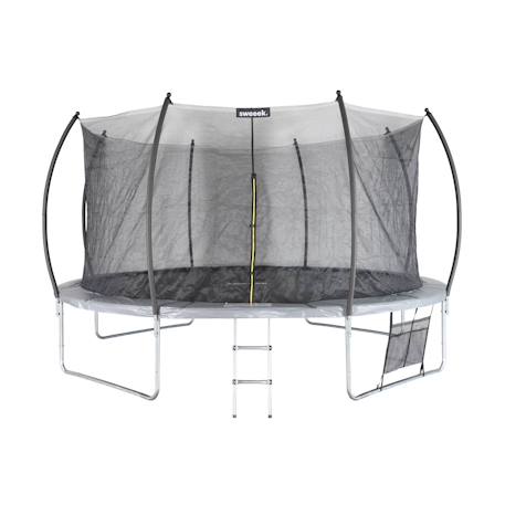 Trampoline rond ø 430cm gris avec filet de protection intérieur et accessoires - venus inner xxl Gris 2 - vertbaudet enfant 