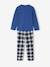 Pyjama Garçon Flanelle Imprimé Dinosaures marine 6 - vertbaudet enfant 