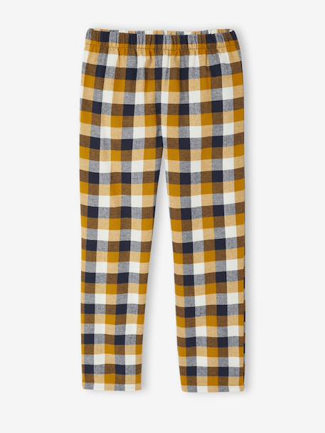 Pyjama garçon flanelle ours ocre 3 - vertbaudet enfant 