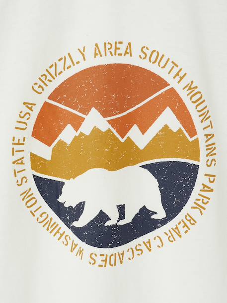 Pyjama garçon flanelle ours ocre 4 - vertbaudet enfant 