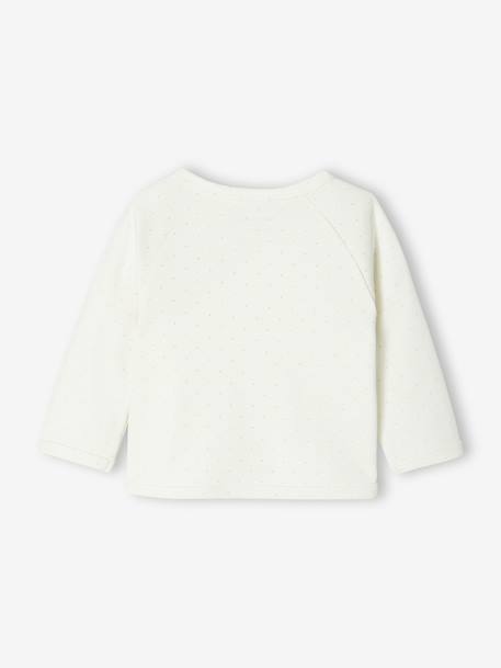 Brassière naissance imprimée ouverture devant écru+vert d'eau 3 - vertbaudet enfant 