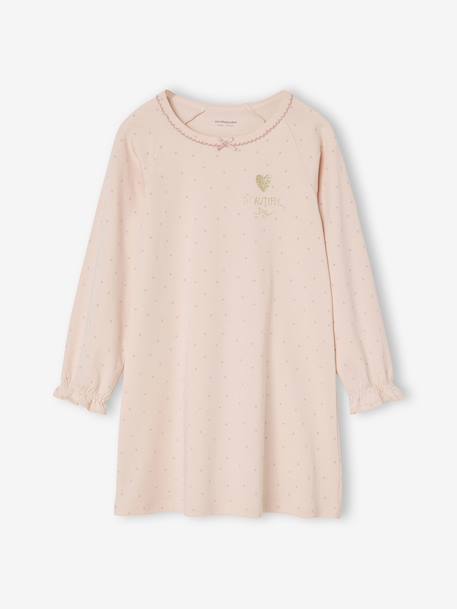 Lot de 2 pyjamas chemises de nuit + leggings fille rose pâle 3 - vertbaudet enfant 
