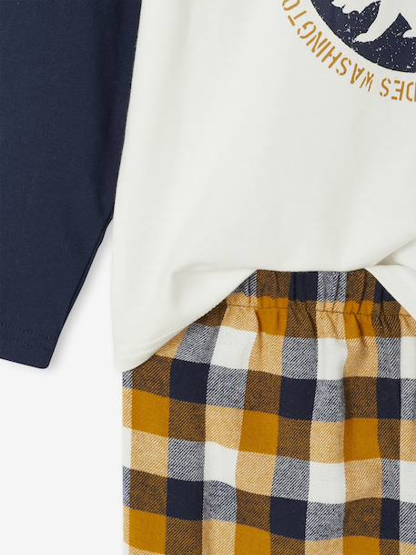 Pyjama garçon flanelle ours ocre 5 - vertbaudet enfant 