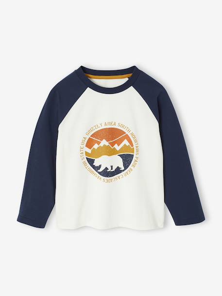 Pyjama garçon flanelle ours ocre 2 - vertbaudet enfant 