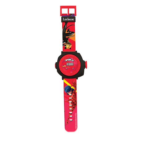 Montre digitale avec projection Miraculous,  bracelet ajustable écran avec 20 Projections Rouge 3 - vertbaudet enfant 