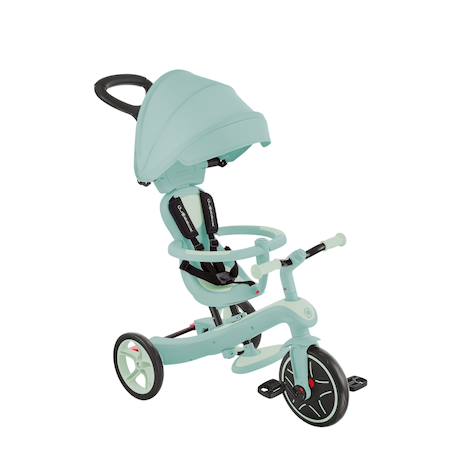 Tricycle explorer 4en1 évolutif essential Rose berry+Vert pistache 7 - vertbaudet enfant 