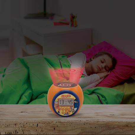 Réveil projecteur Naruto avec minuteur, fonction alarme et répétition, veilleuse avec minuterie MULTICOLORE 6 - vertbaudet enfant 