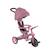 Tricycle explorer 4en1 évolutif essential Rose berry+Vert pistache 1 - vertbaudet enfant 