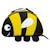 Sac à déjeuner/goûter isotherme bugs bee tumtum Jaune 1 - vertbaudet enfant 