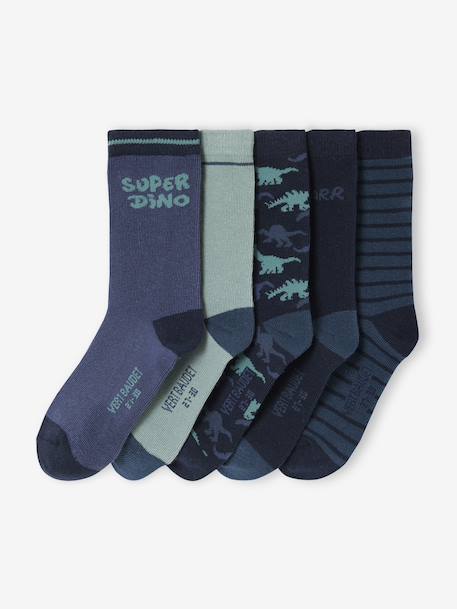 Lot de 5 paires de chaussettes 'Super dino' garçon Assorties 1 - vertbaudet enfant 