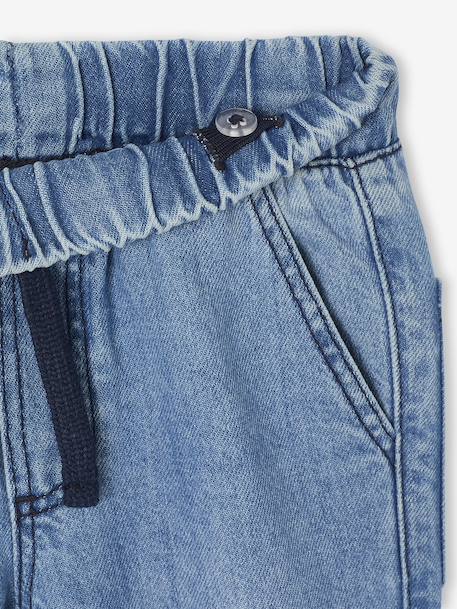 Pantalon denim loose battle garçon double stone 3 - vertbaudet enfant 