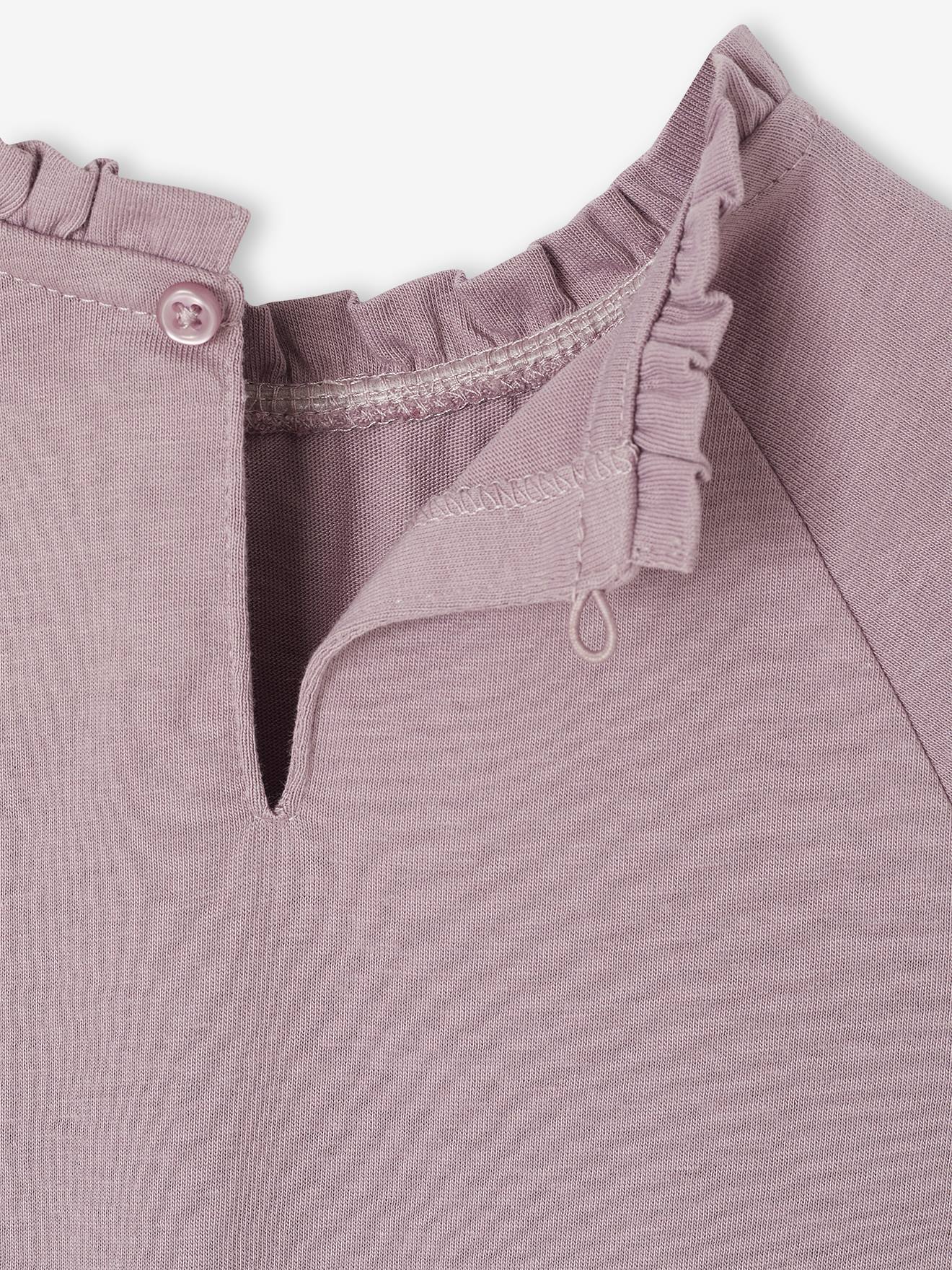 Tee-Shirt Blouse Fille Vertbaudet - Broderie Anglaise, Manches Longues, Taille 14 Ans, Coton