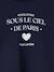 T-shirt fille imprimé manches longues écru+marine+rose pâle 7 - vertbaudet enfant 