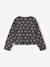 Tee-shirt crop top fille manches longues anthracite+écru 2 - vertbaudet enfant 