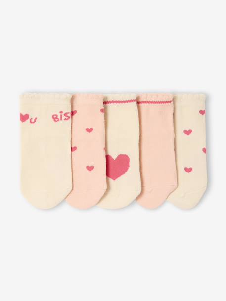 Lot de 5 paires de chaussettes coeurs bébé Assorties 2 - vertbaudet enfant 