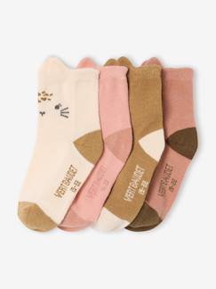 -Lot de 4 paires de chaussettes "animaux" bébé