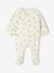 Ensemble matelassé gilet + pantalon à pieds entièrement imprimé écru+rose 1 - vertbaudet enfant 