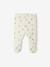 Ensemble matelassé gilet + pantalon à pieds entièrement imprimé écru+rose 2 - vertbaudet enfant 