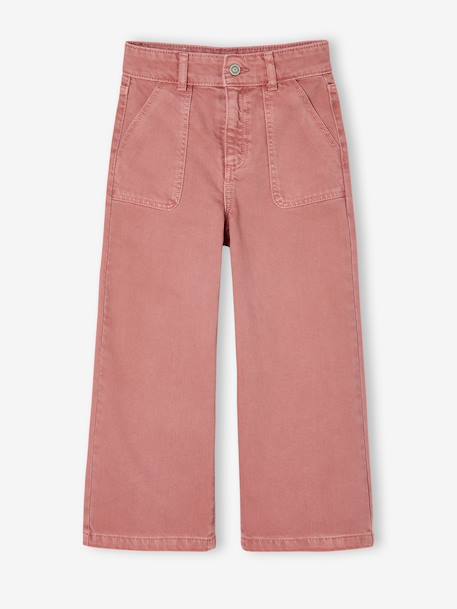 Pantalon fille large MorphogiK medium corail+kaki+vieux rose 10 - vertbaudet enfant 