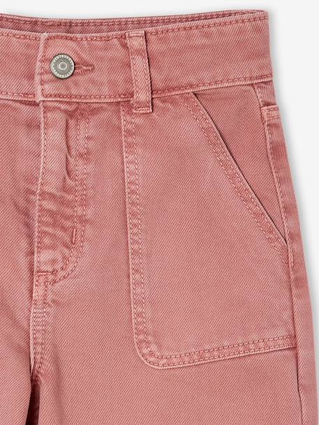Pantalon fille large MorphogiK medium corail+kaki+vieux rose 12 - vertbaudet enfant 