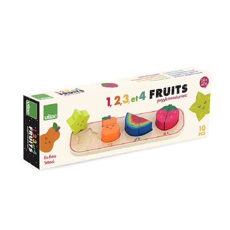 Encastrement 1, 2, 3 et 4 fruits Beige 6 - vertbaudet enfant 