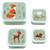 Lot de 4 boîtes à goûter Jaune+Kaki+Rose+Rose, rouge, violet+Vert de gris 25 - vertbaudet enfant 
