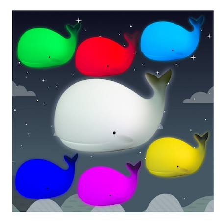 Petite veilleuse baleine Blanc 2 - vertbaudet enfant 