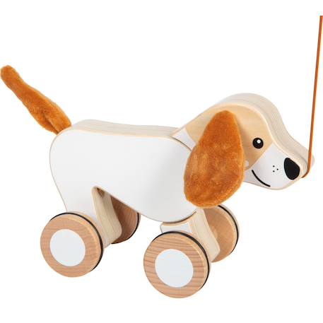 Chien à tirer avec oreilles crépitantes Beige 3 - vertbaudet enfant 