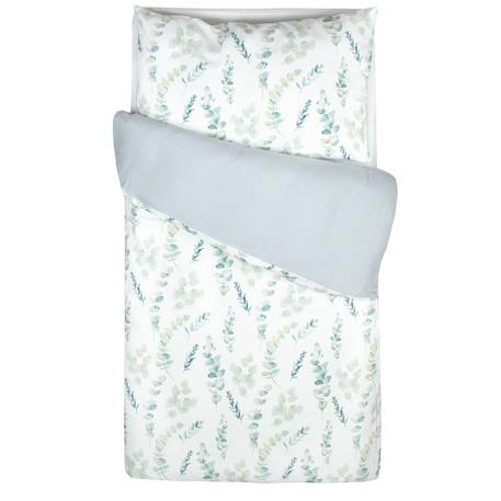 Parure de lit bébé en coton eucalyptus Eucalyptus, vert, gris 5 - vertbaudet enfant 