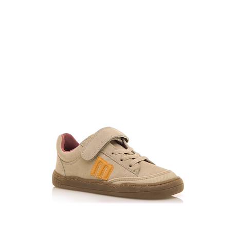 Sneakers garçon synthétique lacets- fermeture adhésive barefoot Jaune 2 - vertbaudet enfant 