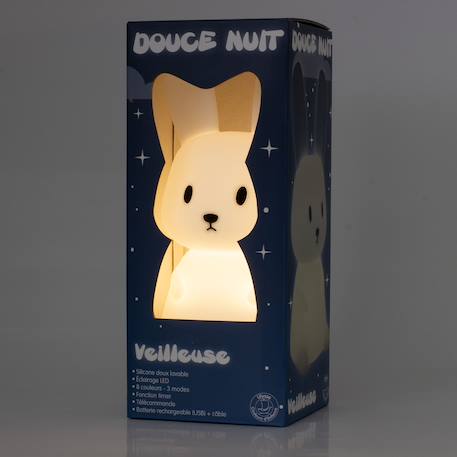 Veilleuse mini bunny Blanc 3 - vertbaudet enfant 