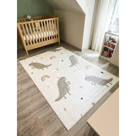 Tapis enfant dinosaures happy en polyester Vert 2 - vertbaudet enfant 