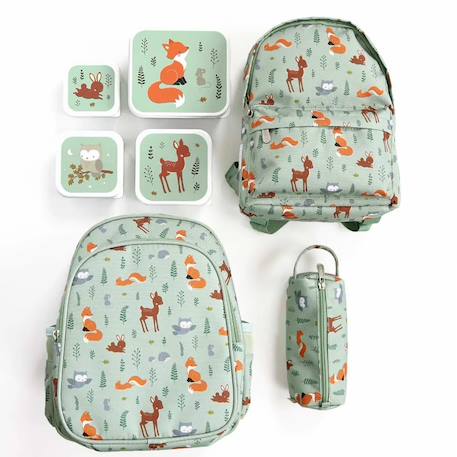 Lot de 4 boîtes à goûter Jaune+Kaki+Rose+Rose, rouge, violet+Vert de gris 29 - vertbaudet enfant 