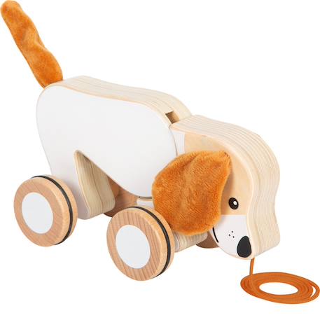 Chien à tirer avec oreilles crépitantes Beige 1 - vertbaudet enfant 
