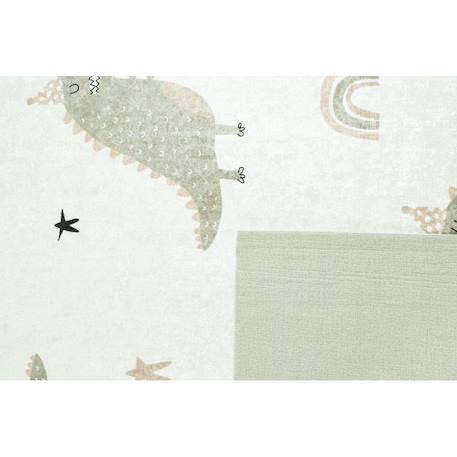 Tapis enfant dinosaures happy en polyester Vert 3 - vertbaudet enfant 