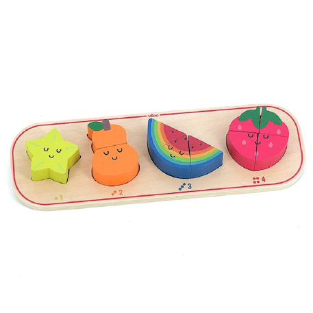 Encastrement 1, 2, 3 et 4 fruits Beige 1 - vertbaudet enfant 