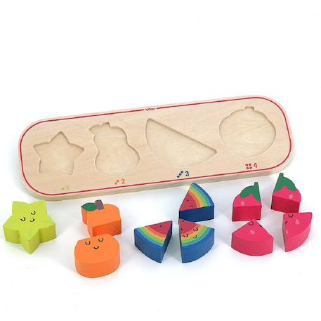 Encastrement 1, 2, 3 et 4 fruits Beige 4 - vertbaudet enfant 